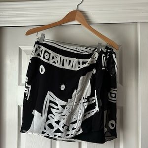 Vintage Cache Faux Wrap Mini Skirt